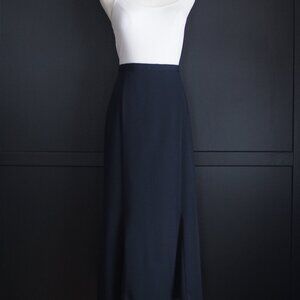 Stefi Lara | Vintage Long Skirt w Inverted Box Bleat Hemline